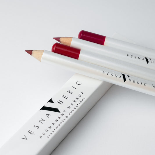 Roter Stift "Lippen Skizze"